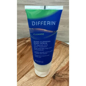 Differin Cleanse Acne Clearing Body Scrub with 2% Salycylic Acid 8 oz New
